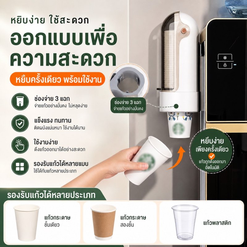 เครื่องกดแก้วอัตโนมัติ ติดผนัง - Kevro